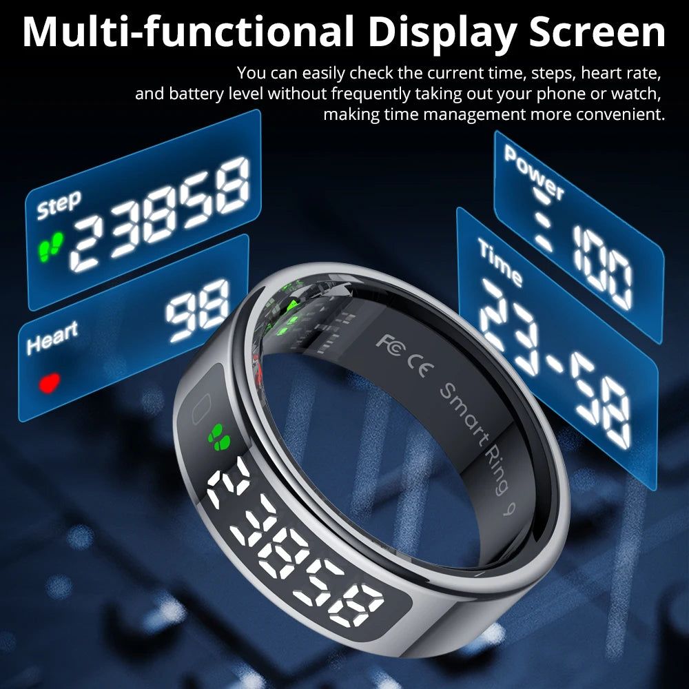 Smart Ring with Touch Display Screen